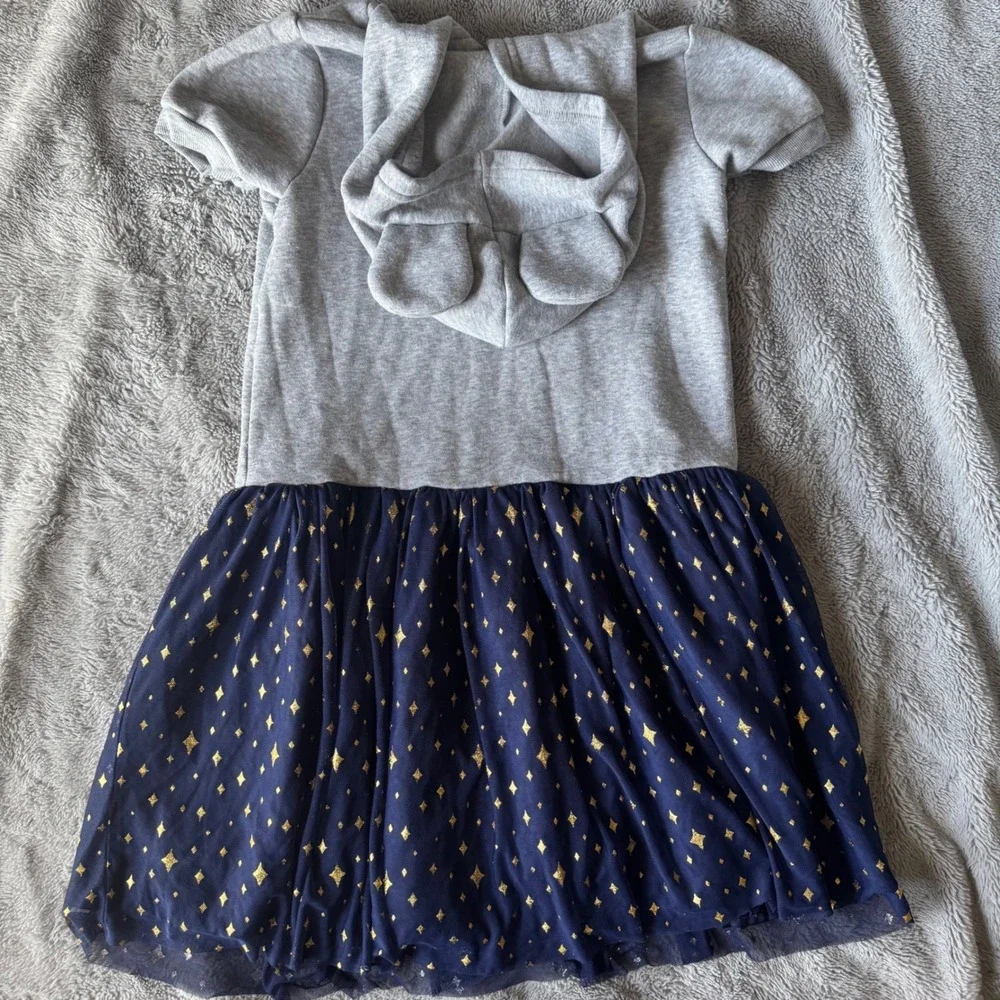 Disney 100‎ Anniversary Hoodie Tulle Dress Girls 10/12 Minnie Pooh Ears